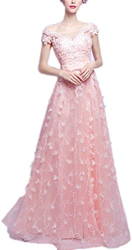 Free Melody Pink Petals Wedding Dresses Toast Dinner Annual Dress (4)