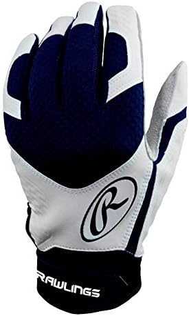 Navy Blue Large Excellence Mens Baseball Batting Gloves Pair