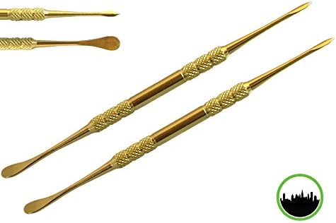 FBNYC Gold Element Scrape Carving Stainless Tip Carving Tools - Set of 2