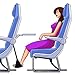 Airplane Footrest for Airplane Travel Office, Portable Foot Hammock Leg Sling for Air Travel Accessories Foot Rest Carry-on for Sleep Relax