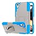 HTC Desire Eye Case, MPERO IMPACT X Series Dual Layered Tough Durable Shock Absorbing Silicone Polycarbonate Hybrid Kickstand Case for Desire Eye [Perfect Fit & Precise Port Cut Outs] - Blue / Gray
