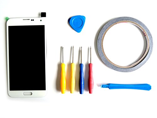 For Samsung Galaxy S5 G900 SM-G900F Full LCD Display Digitizer Touch Screen glass White+ Tools (Double-sided adhesive is Also included)