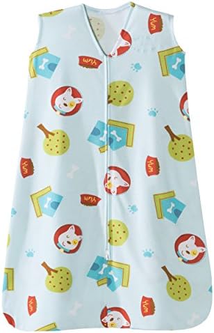 Halo - Safe Dreams - Dogs and Paws Sleepsack Wearable Blanket, Poly Knit, Medium