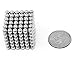 Magnetic Balls Magnet Building Cube - Fun and Educational Sculpture Toys for Kids (Ages 14 and up) - Great Fidget Toy to Keep Your Hands Busy - 216 Ball Magnets, 5mm, Silver