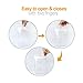 Brajttt 12-Piece Airtight Food Storage Container Set, Big Sizes Included, Keeps Food Fresh & Dry - Durable Plastic - BPA-Free