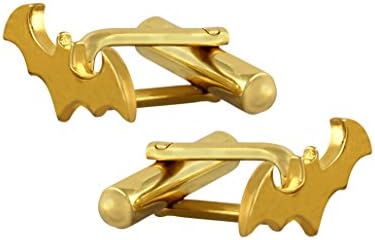 Designer Batman Cufflink Casual Formal Occasions Cuff Links for Men & Boys (Gold)