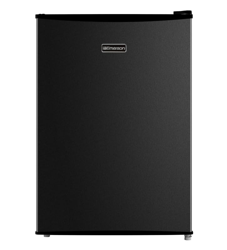 View 1 of **PARTS ONLY***Emerson CR2700B 2.7 Cu. Ft. Compact Refrigerator, ENERGY STAR Certified Mini Fridge with Adjustable Thermostat, Reversible Door, Glass Shelves, Black