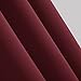 Deconovo Room Darkening Thermal Insulated Blackout Grommet Window Curtain Panel for Living Room, Red,42x63-inch,1 Panel