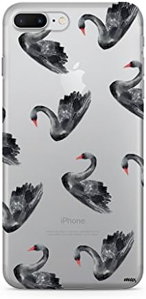 Milkyway Cases BLACK SWAN Clear TPU Cell Phone Case for iPhone 7 PLUS