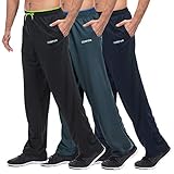 CENFOR Men's Sweatpant with Pockets Open Bottom