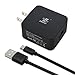 Quick Charge 3.0 Wall Charger with Micro USB Cable, iXCC 18W Charger (QC 2.0 Compatible) for Galaxy S7 / S6 / Edge, Note 4 / 5, Nexus 6, iPhone 7 / 6, LG G5 and More - Black