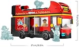 LEGO City Red Double-Decker Sightseeing Bus Toy 60407 with 5 Minifigures view 10