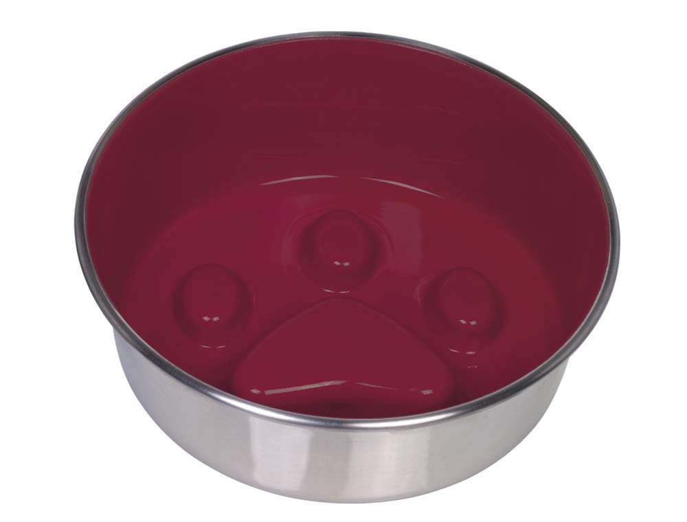 Nobby PAW Anti-Sling Bowl Stainless Steel Non-Slip Red 20 cm 1.60 Litres