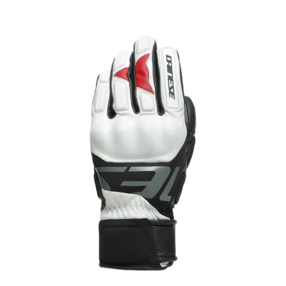 DAINESE HP Gloves, Protective Gloves Ski, Snowboard, Waterproof, Genuine Leather, Lily-White/Stretch-Limo, XL