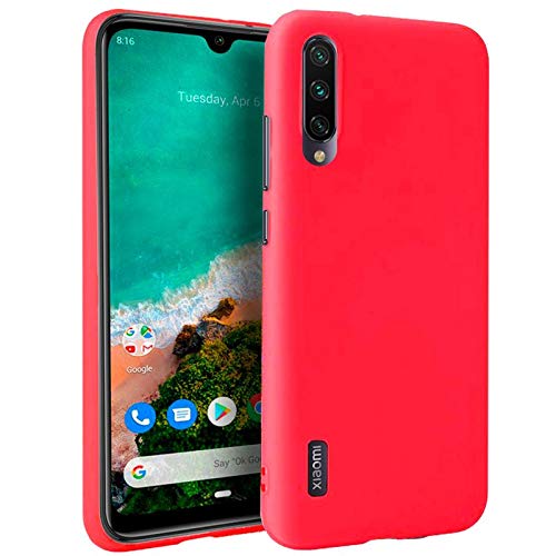 Cool Silicone Case for Xiaomi Mi A3 (Red)