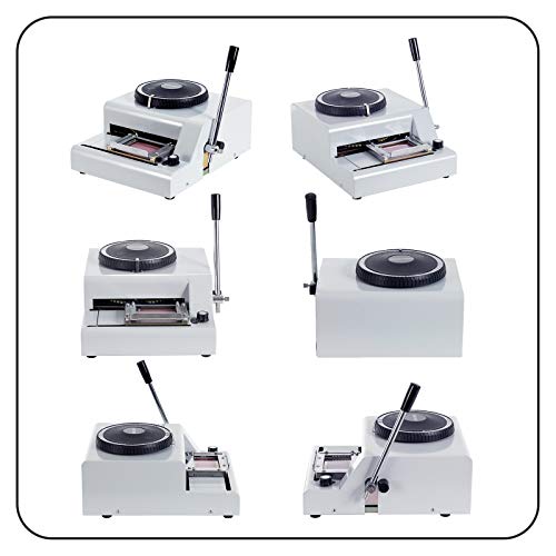 Embossing Machine 66 Characters Card Embosser Printer Gift Card Credit ID PVC Card Embosser Stamping Machine Manual Embosser Machine - Thumbnail 6