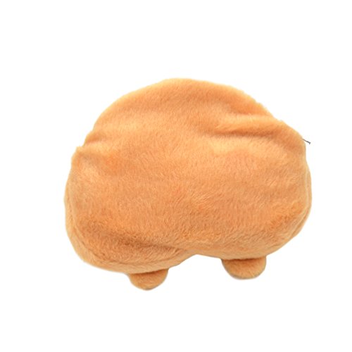 Cute 3D Corgi Butt Shape Coin Purse Shiba Ass Bum Wallet Zipper Change Case 1 Pc