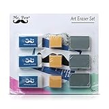 Mr. Pen- Erasers, Art Eraser, Kneaded Eraser, Pack of 9, Pencil Erasers, Gum Eraser, Drawing Supplies, White Eraser, Kneaded Erasers for Art, Sketching Supplies, Drafting Supplies, Kneadable Erasers