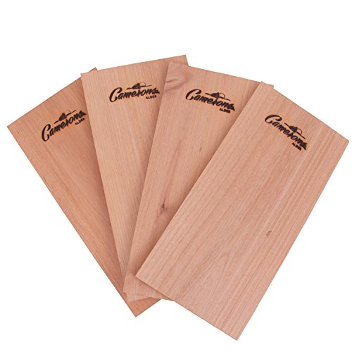 Camerons Products Grilling Planks - Alder - 4 Pack Premium Thicker Alder for Barbecue