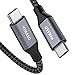 USB C to C Cable 5A Fast Charging, Nimaso 3.3ft 100W PD USB C to USB C Cable Nylon Braided Cord Compatible with Google Pixel 3a/3/2 XL, MacBook, iPad Pro 2020, Galaxy S10/Note10/A80, Nexus 6P and More