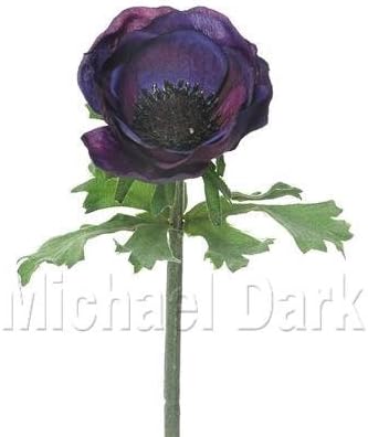 36cm Artificial Japanese Anemone - Purple