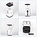 HOSHINE Solar Dynamo Multi-Functional 4-Way Powered Emergency Hand Crank FM Radio LED Camping Lantern Flashlight Phones Charger (White)
