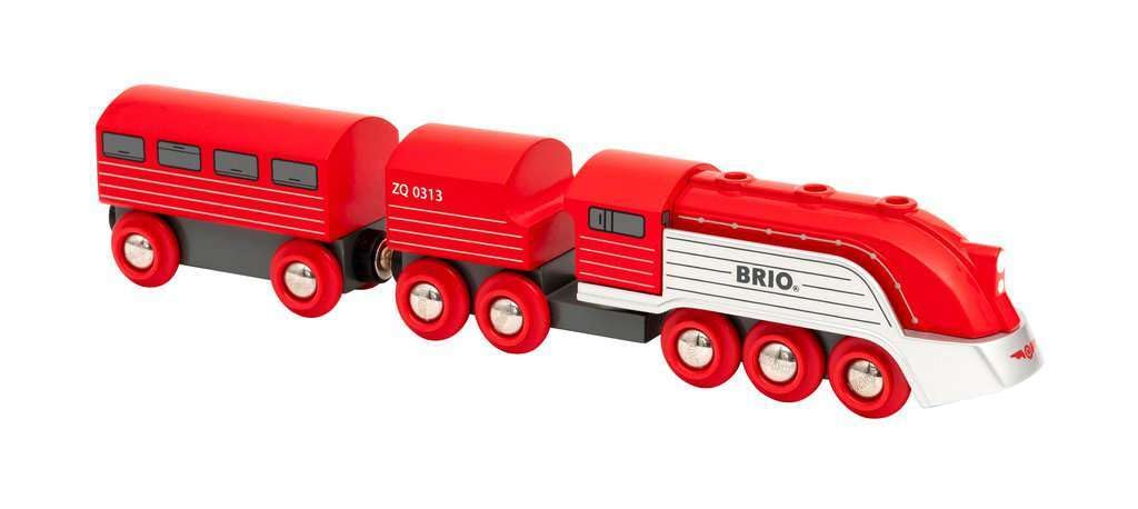 BRIO World Streamline Toy Train for Kids Age 3 Years Up - Wooden Railway Set Add On Accessories