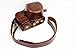 MINICO Full Protection Bottom Opening Version Protective PU Leather Camera Case Bag with Tripod Design Compatible For Sony ILCE6000 a6000 with 16-50 mm lens Dark Brown