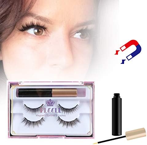 Magnetic Eyeliner and Magnetic Eyelash Kit Natural Look Waterproof and Smudge Resistant No Glue Easier To Use Than Traditional Magnetic Eyelashes