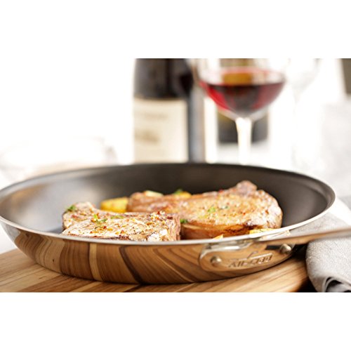 AllClad 4108 NS Stainless Steel TriPly Bonded Dishwasher Safe PFOAfree NonStick Fry Pan