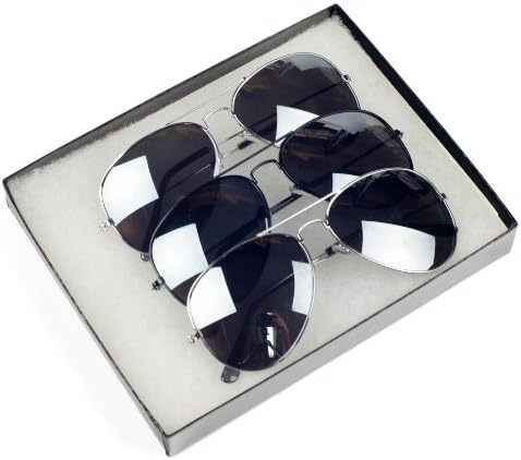 Men Women Aviator Sunglasses Metal Frame Police Shades Patriotic