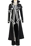 Ya-cos Men's Sword Art Online Kirito Cosplay Costume Battle Suit Black