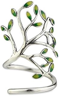 NICOSHINE Innovative Life Tree Sterling Silver Open Ring