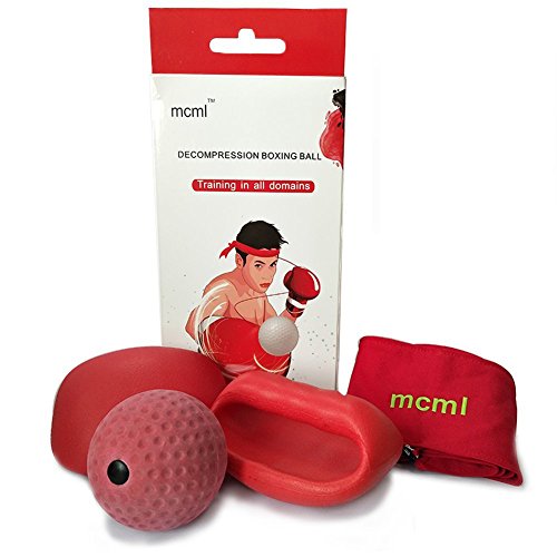 Boxing Reflex Ball Winter Indoor Fitness Training Reactions and Speed Sports Portable Gym Boxer Fight Punching Ball with Head Band and Gloves Decompression Equipment