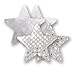 Nippies Silver Sequin Metallic Star Waterproof Self Adhesive Nipple Cover Pasties 2 Pairs