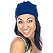 Grace Eleyae GE Women's Satin Lined Sleep Cap Slap Silky Beanie Soft Smooth & Stylish Hair Care Hat (Royal Blue)