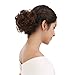 REECHO Messy Bun Hair Piece, 2PCS Tousled Updo Hair Bun Extensions Hair Scrunchies Curly Wavy Ponytail Hairpieces Hair Accessories for Women Girls - Medium Ash Brown