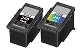 HouseOfToners 2-pk Canon PG-240 CL-241 Ink Cartridge for Pixma MG and MX Series Remanufactured In USA (Alternative Replacement)