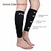 Leg Compression Sleeve Tattoo Cover up for Women - Shin Calf Pain Relief 1 Pair (Ivory)