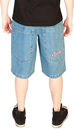 JNCO Men's Low Down Shorts Light Stone- 13' Inseam