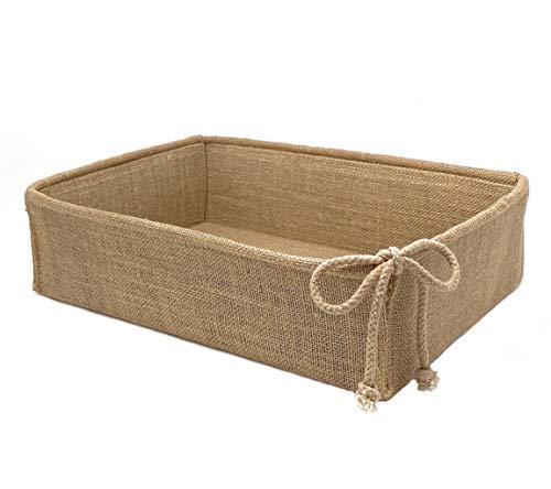 Decorative-Burlap-Basket-Storage-Bin-Organizer-for-Rustic-Farmhouse-Decor-Large-14-x-975-x-4-inches