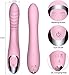 Clitoral Sucking Vibrator G-Spot Dildo Vibrators for Women, Upgraded12 Suctions and 12 Vibrations Clitoris G Point Stimulator Adult Sex Toy, Rechargealbe Dual Motors Waterproof Silicone, Lovely Pink