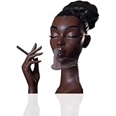 Black Woman Head scents Smoking Head Incense Burner Design Calming Room Waterfall Decor and Unique Home Gift,Desk Decor Sophisticated and Elegant