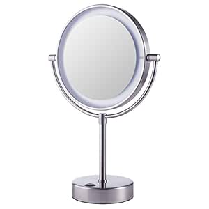 Espejo de tocador de la marca IKEA, modelo Kaitum con aumento y luz