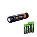 Fenix ARB-L18 3400mAh Protected 18650 Rechargeable Li-ion Battery with EdisonBright BBX3 Battery carry case.- Designed for TK75 TK22 TK35 PD35 PD32 TK15 TK11 ARE-C1 ARE-C2 and other High Drain Devices