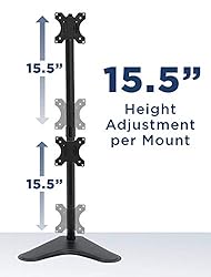 Mount-It! Vertical Dual Monitor Stand, Free