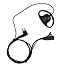 D Shape Earpiece Headset PTT for Motorola Two Way Radio Walkie Talkie 2pin