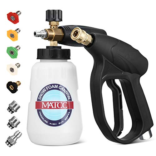 MATCC Foam Cannon Wash Gun Kit III Snow Foam Lance Adjustable Car Wash