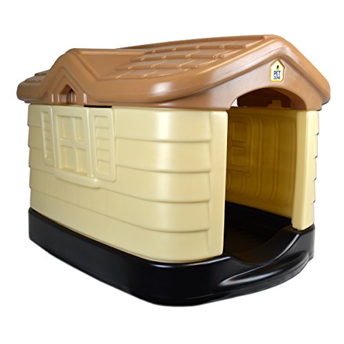 Pet Zone Cozy Cottage WeatherResistant Dog House. (Durable, Double