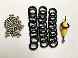 FidgetKute 200 pcs GI Joe 3.75'' Cobra Action Force O-Rings Waist Bands & 200 pcs Screws